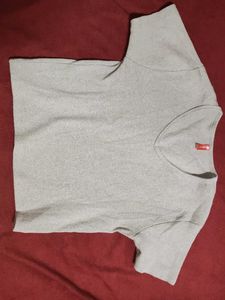 Gray V-Neck T-Shirt
