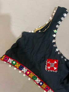Designer Black Embroidered Blouse