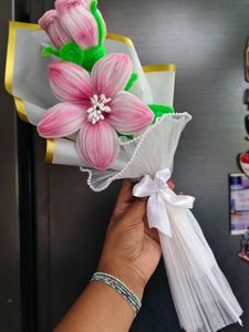 Handmade Pink Flower Bouquet
