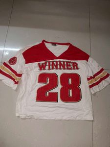 Retro "Winner 28" Graphic T-Shirt