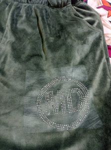 Green Velour Lounge Pants