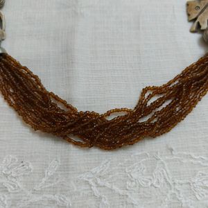 Ivory Elephant Brown Necklace