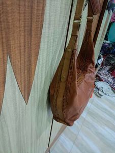 Imported Stylish Brown Leather Hobo Bag