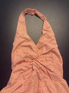 Cute Gingham Halter Top