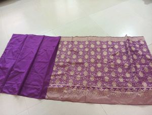Purple Banarasi Saree
