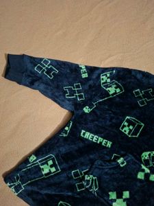 Cozy Minecraft Creeper Hoodie Blanket