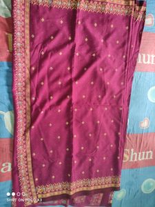Maroon Saree