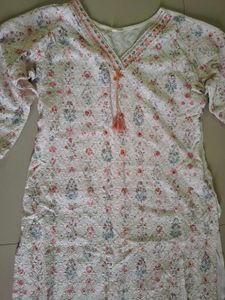 Beautiful Floral Print Kurta with dupatta