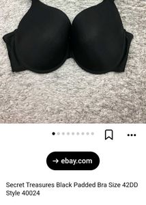secret treasure black bra