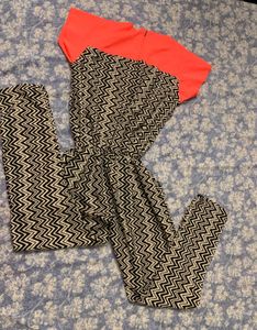 Patterned Jumpsuit (Contrast)