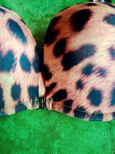 Leopard Print Push-Up Bra