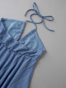 SALE‼️Blue Halter Neck Savana Top