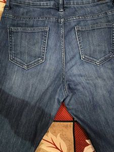 Classic Blue Straight-Fit Denim Jeans