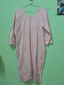Elegant Pink Embroidered Kurti of 1