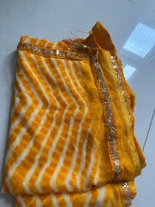 festive Lehriya Chiffon Saree