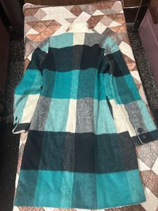 Stylish Plaid Coat