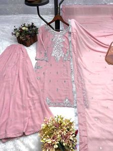 Elegant Pink Sharara Set