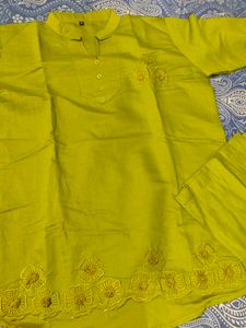 Beautiful Lime Green Kurta Set