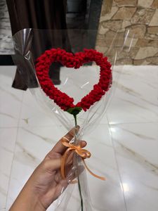 Crochet Heart Bouquet