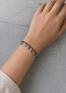 Silver Leaf Charm Bracelet