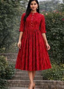 Striped Red Dress