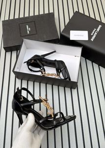 Saint Laurent Black Patent YSL Heels