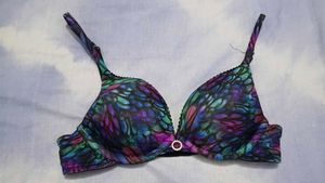 Boho Leaf Print Bikini Top