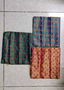 3 Beautiful Silk Blouse Pieces