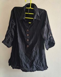 Black Striped Tunic Shirt