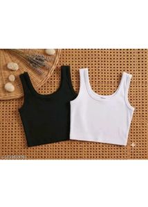 Pack of 2 Basic Crop Tops