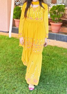 Yellow Embroidered Salwar Kameez