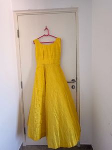 Vibrant Yellow Ethnic Gown