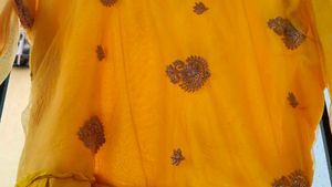 Yellow Kurta with Elephant Print