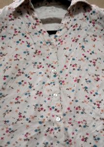 Floral Print Button-Up Dress