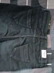 High Waisted Black Flare Jeans