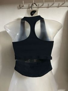 Stylish Black Halter Neck Crop Top