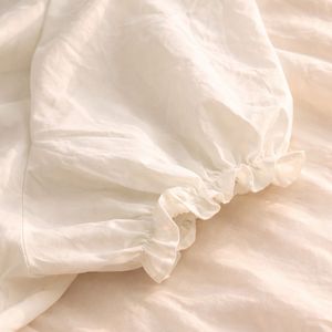 White Puff Sleeve Top