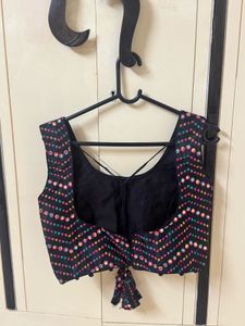 Multicolor Mirror work Navratri Blouse