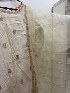 Myntra Festive Cream Kurta