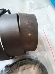 Classic Leather Belt with Antique Buckle