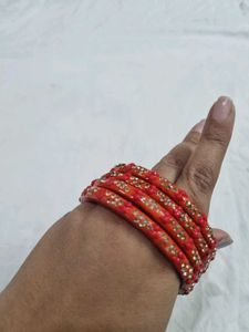 Designer Embellished Bangles Set Combo (8 pieces)