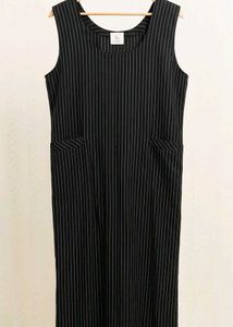 Striped Sleeveless Maxi Dress