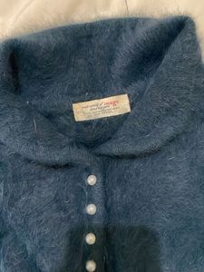 Vintage Fuzzy Knit Polo