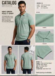 Zara Mint Green Polo T-shirt XL Brand New With Tag