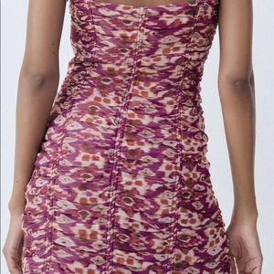 Zara Brand New Floral Cutout Sexy Mini Dress
