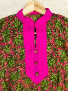Floral Print Short Top tunic Kurta