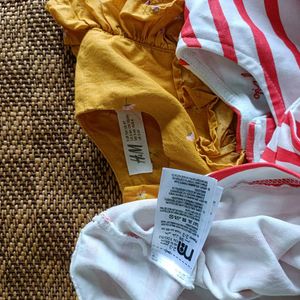 Cute Red &amp; White Striped Top with Heart