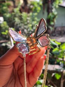Cute Butterfly Hair Claw Clip [Blue &amp; Purple]