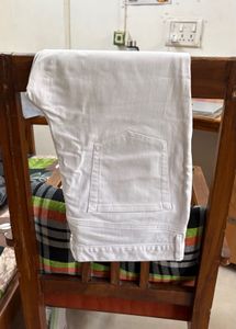 Classic White Denim Jeans