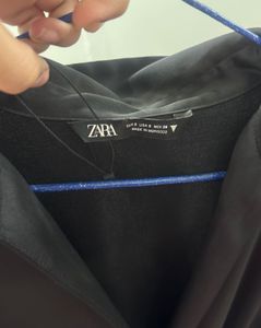 Zara Black Draped Mini Dress